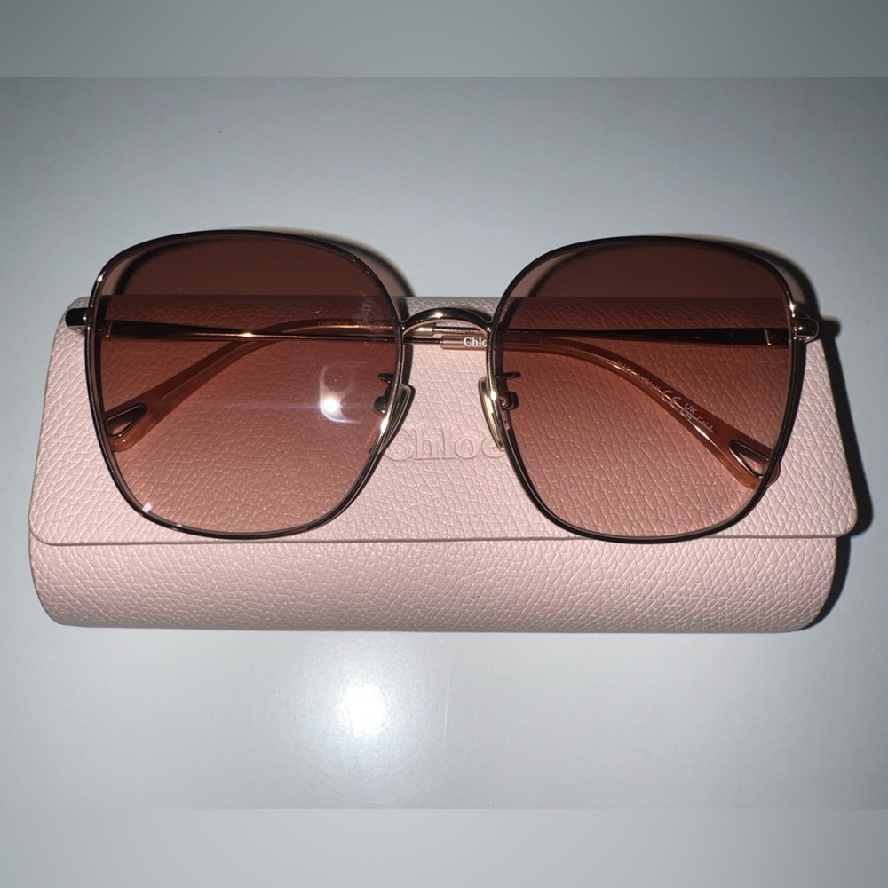 Chloé Oversized Sunglasses Pink rose gold